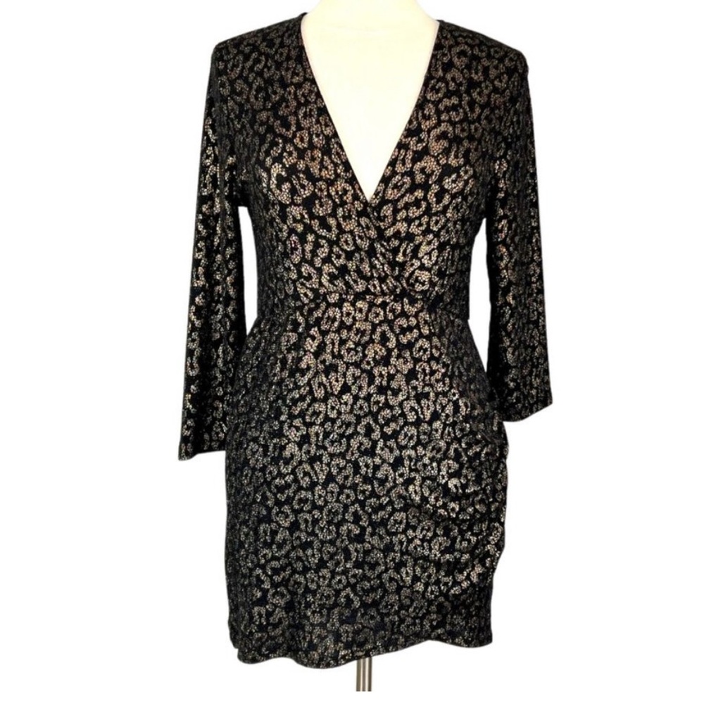 Fraiche by J faux wrap dress
